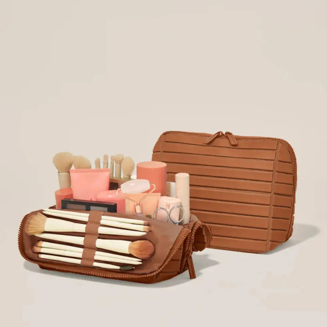 ALNIZA™ VanityFold | Stand-Up Travel Makeup Organiser
