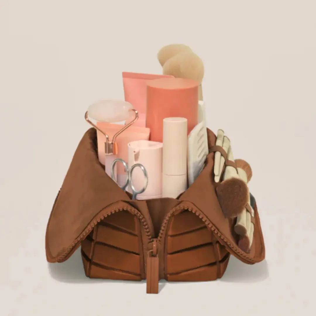 ALNIZA™ VanityFold | Stand-Up Travel Makeup Organiser